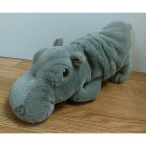 PetSmart Gray Hippopotamus Hippo Animal Plush Stuffed Toy 16+ inches